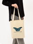 Zoozie Bags 1094 Bolso de Mano de Algodón Color Crema 35x40x8 cm